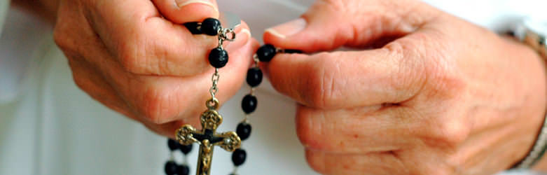 Hands with rosary