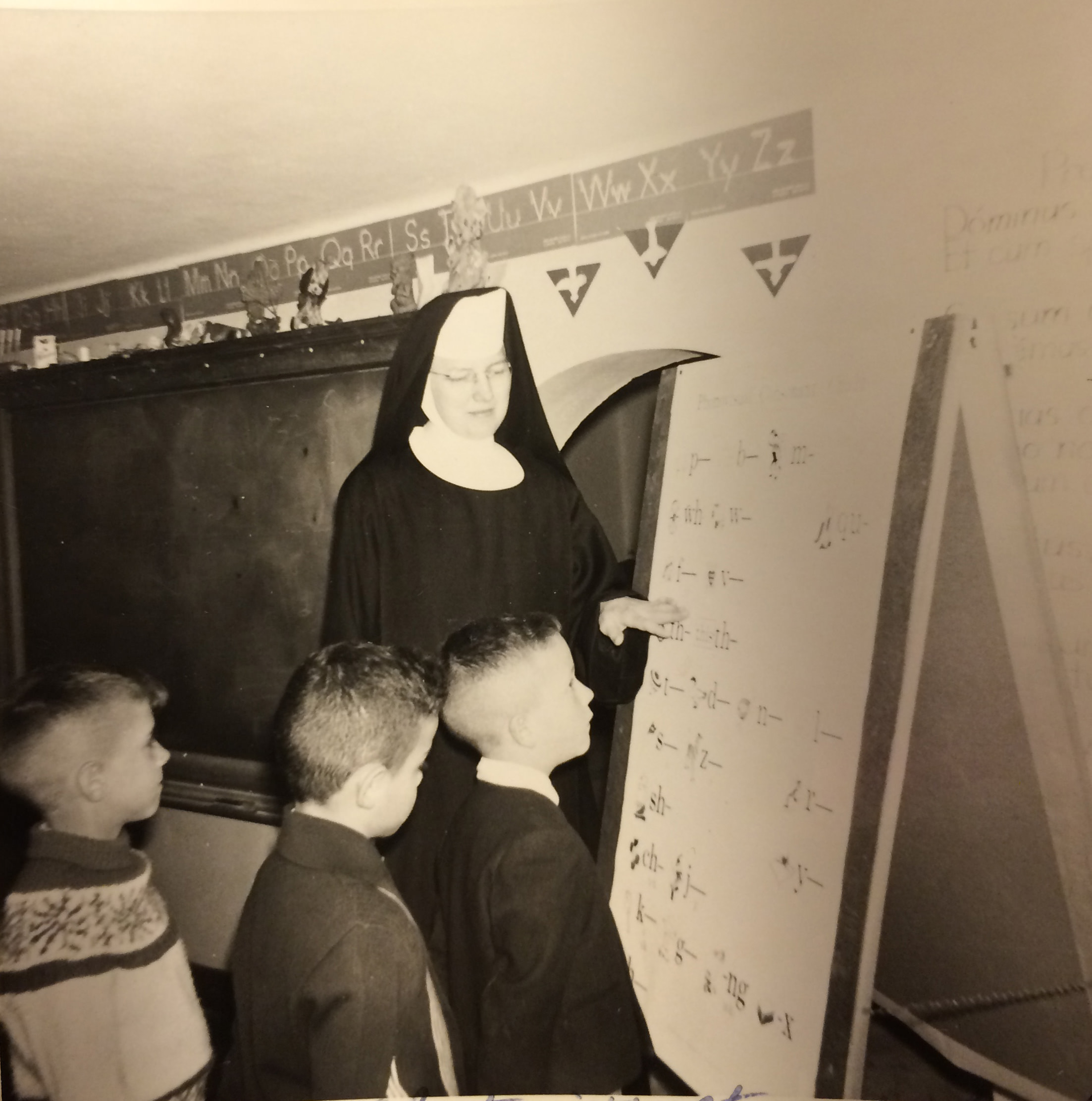 Sister Mary George teaching.